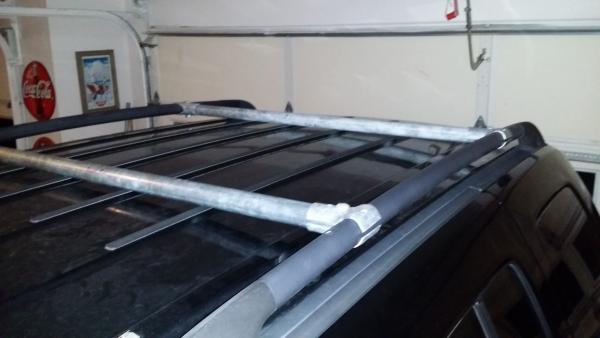 Diy roof rack online cross bars