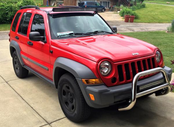 Jeep liberty online roof light bar